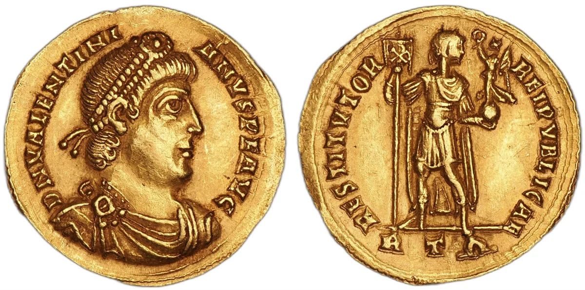 VALENTINIAN I. 364–375 AD. AV Solidus