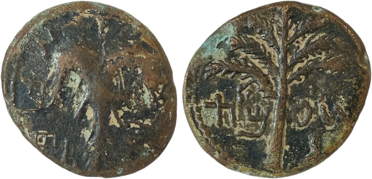 Judaea. Jerusalem. Bar Kochba Revolt AD 132-135. Bronze Æ