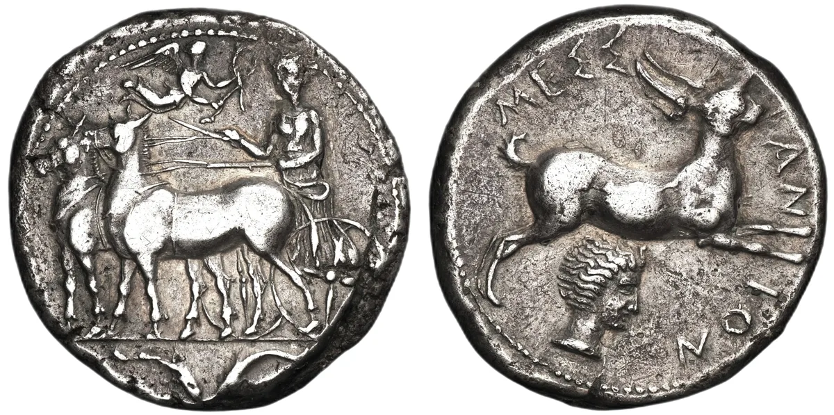 Sicily, Messana. AR Tetradrachm