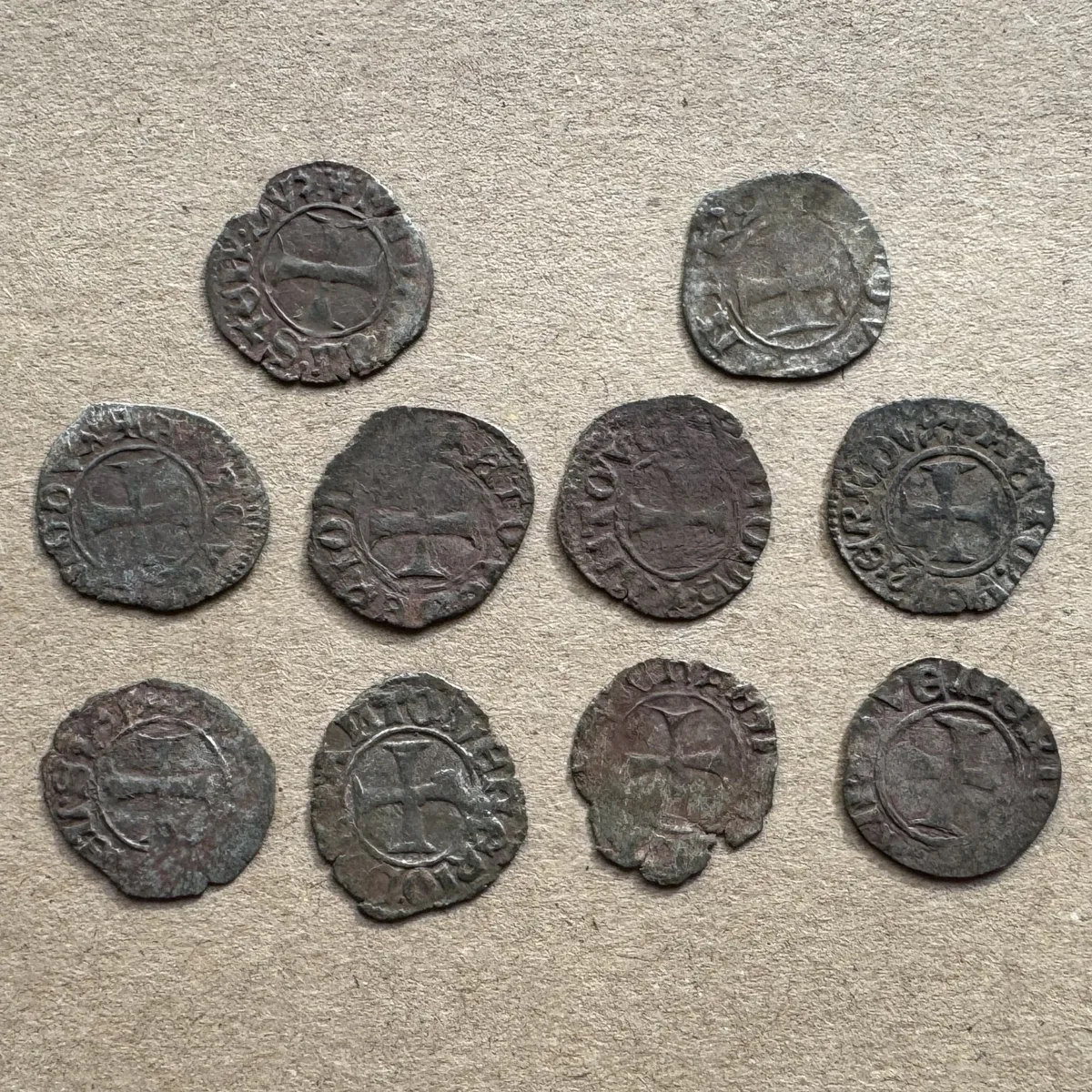 Lot of 10 Republic of Venice coins - Venetian Tornesello