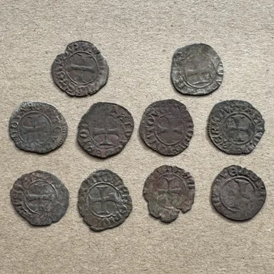 Lot of 10 Republic of Venice coins - Venetian Tornesello