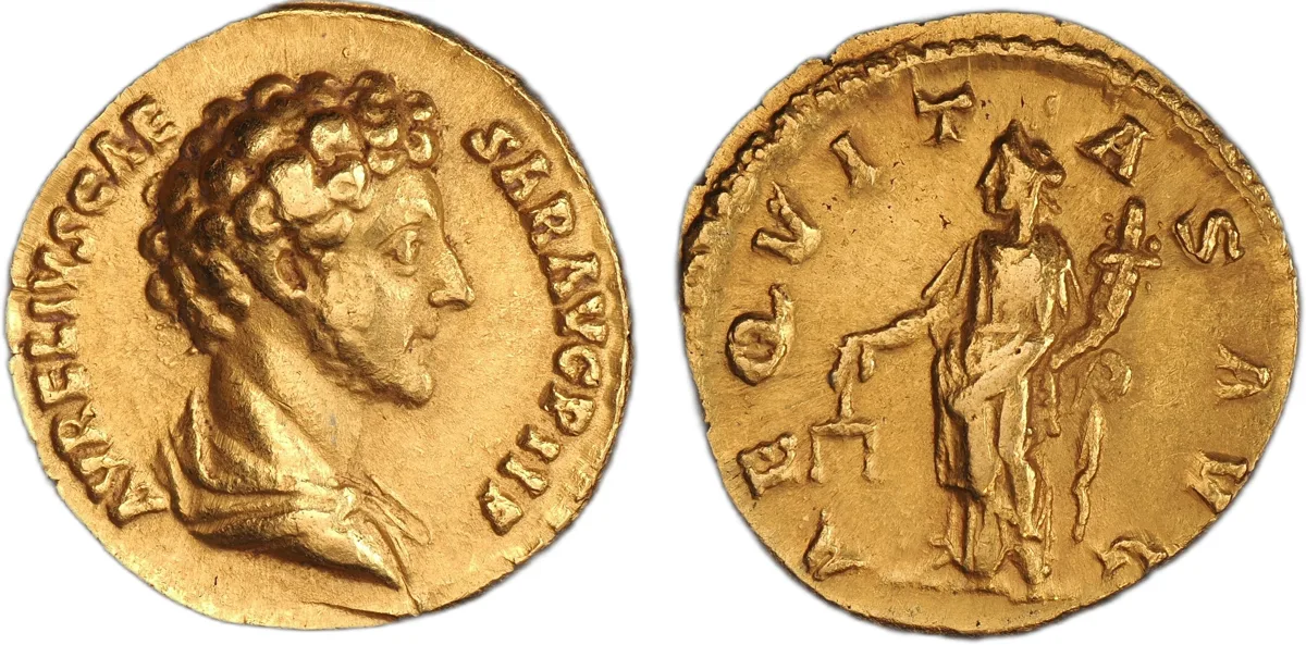 Marcus Aurelius, as Caesar, 161-180, Aureus