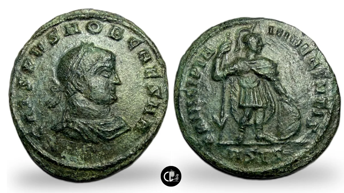 Crispus, as Caesar, BI Nummus. Siscia, AD 317