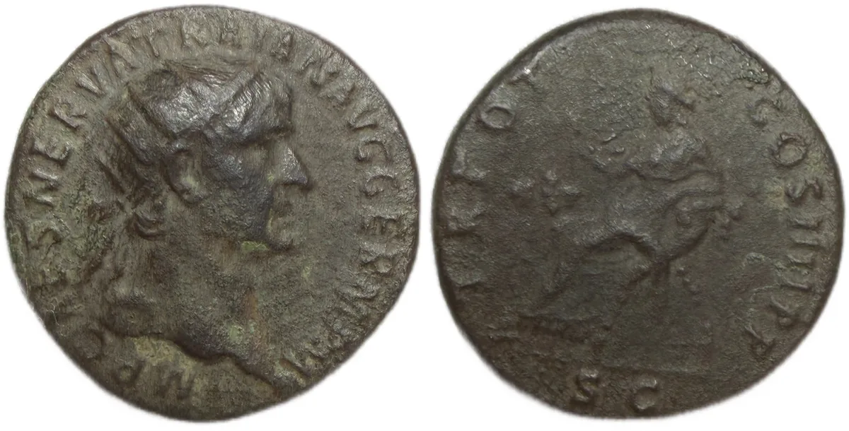 Trajan (98-117), Dupondius, Rome, AD 100; Æ