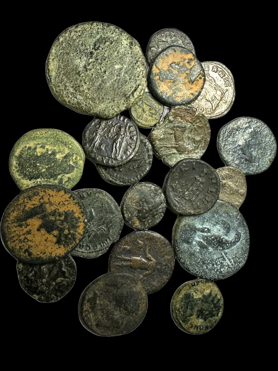 Lot of 20 mainly Roman coins, sold as seen.