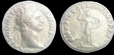 Roman Domitian (Struck 89 AD) AR 18.1mm 3.36gm denarius, Rome, VF