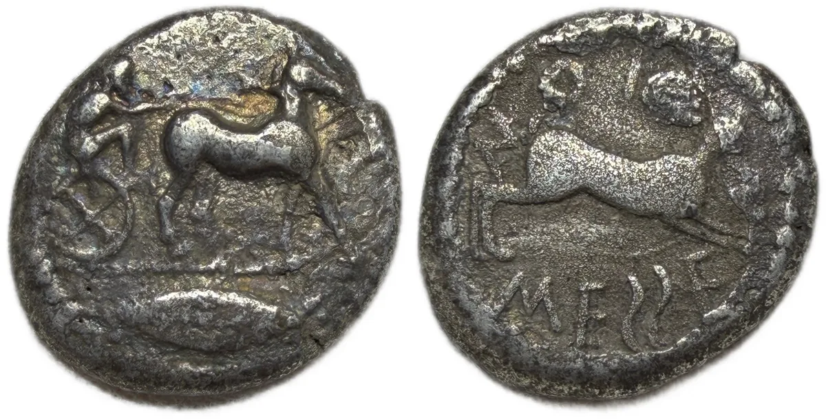 SICILY. Messana. Tetradrachm (Circa 470-466 BC)