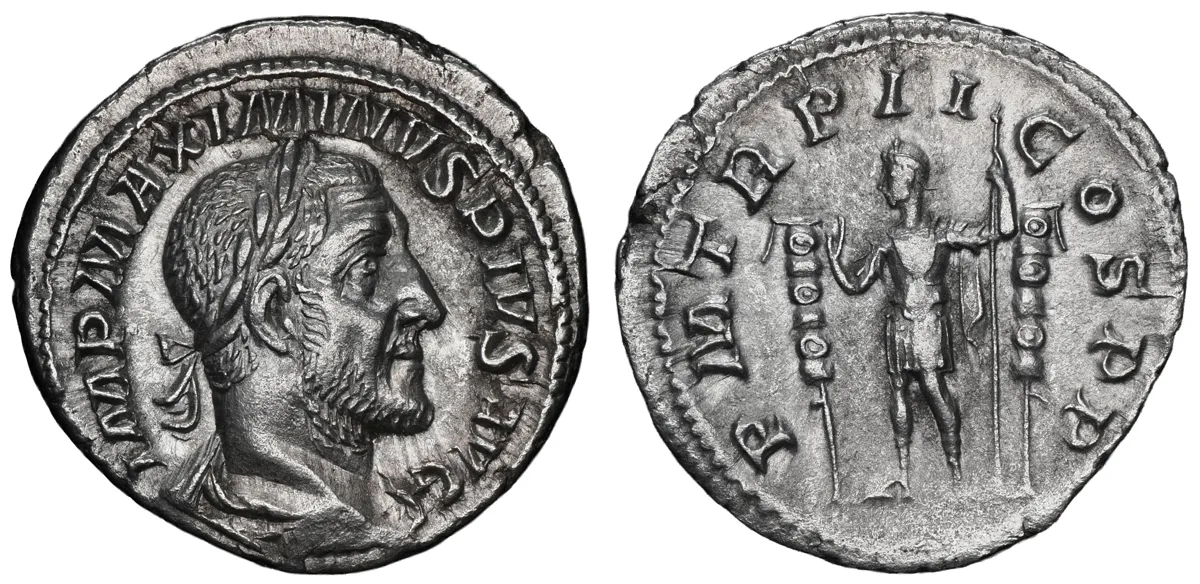 Maximinus I “Thrax”, silver denarius, Rome mint, AD 236