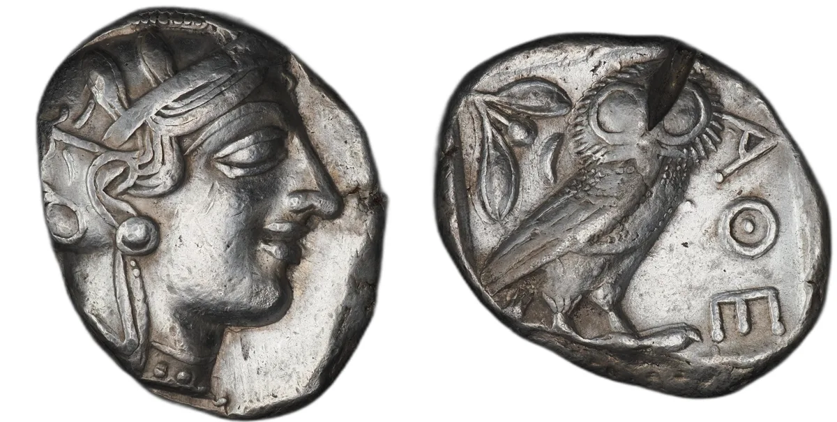 Attica, Athens, AR Tetradrachm, ca. 454-404 BC