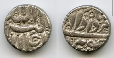 Mint State; Akbar the great, 1542-1605, Silver rupee, Ilahi Amardad 4x, Berar, 11.16 grams,
