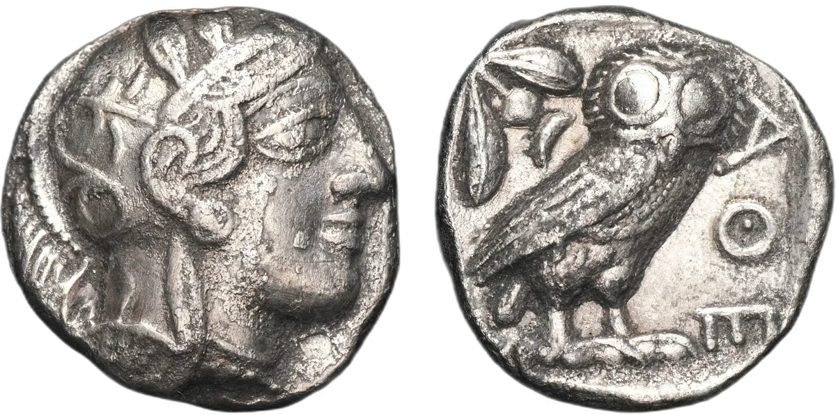 Attica, Athens, AR Tetradrachm, ca. 454-404 BC.
