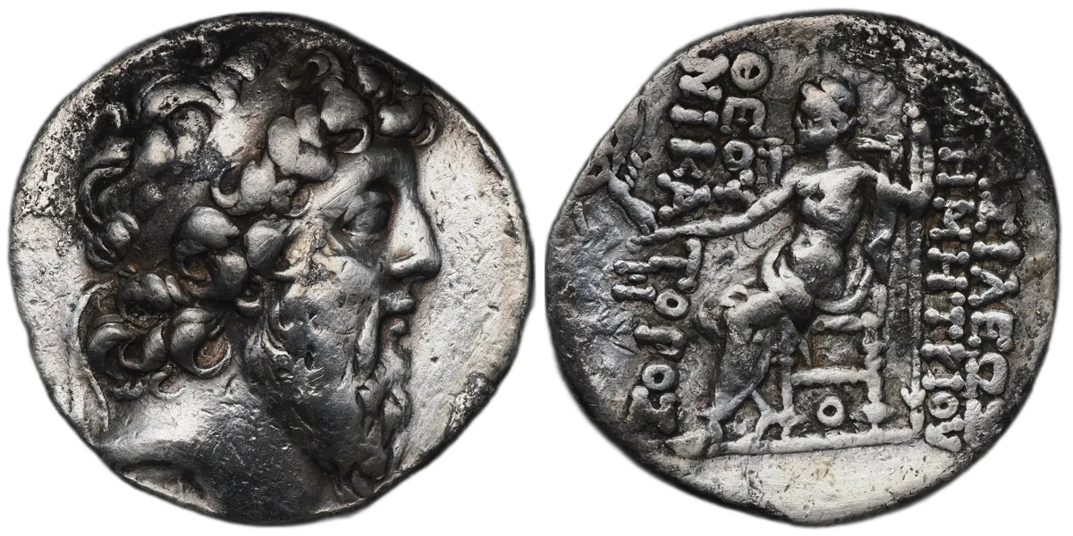 Demetrios II Nicator, 129-126 BC (Second Reign), Tetradrachm