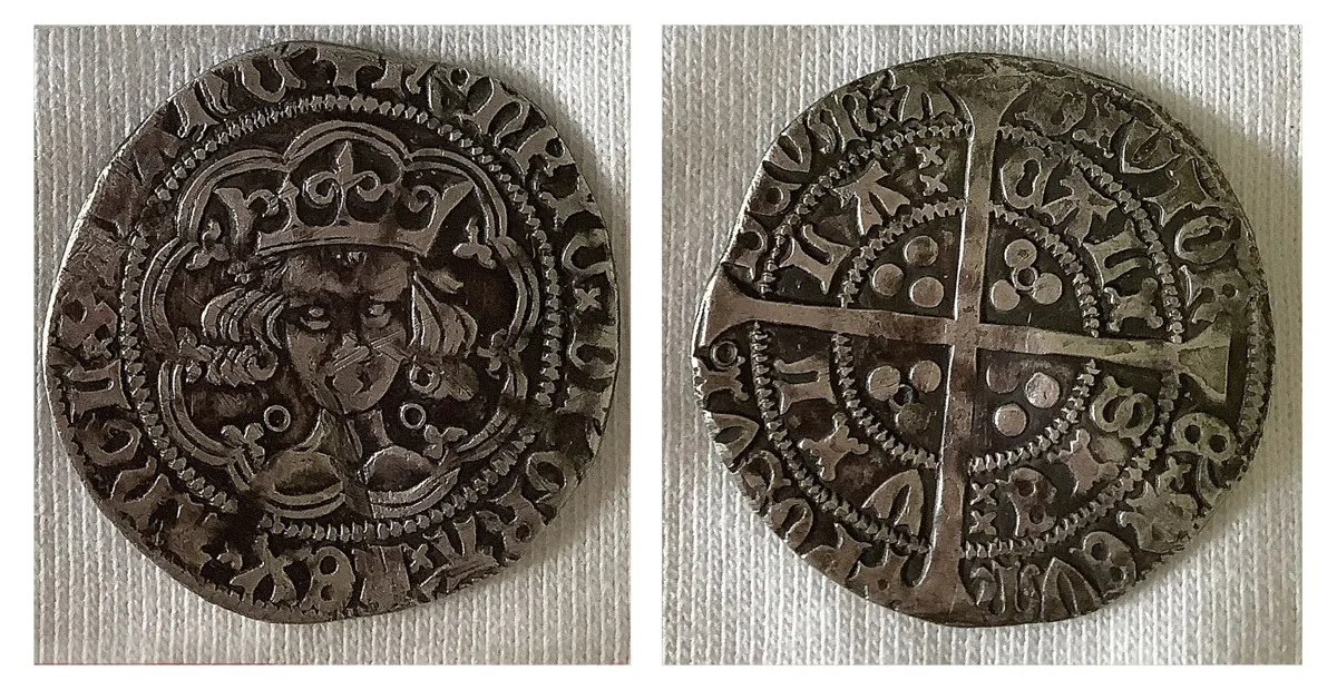 Henry the 6th Groat, 1422-1461 era silver coin!