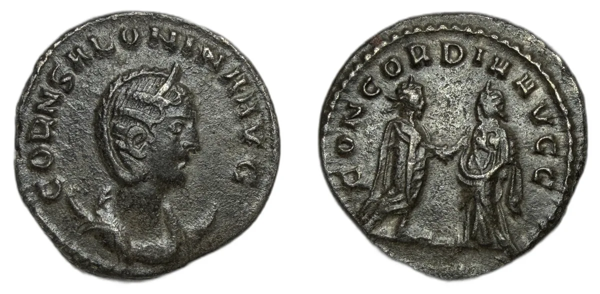 Salonina, wife of Gallienus Antoninianus Samosata circa 256-258, billon