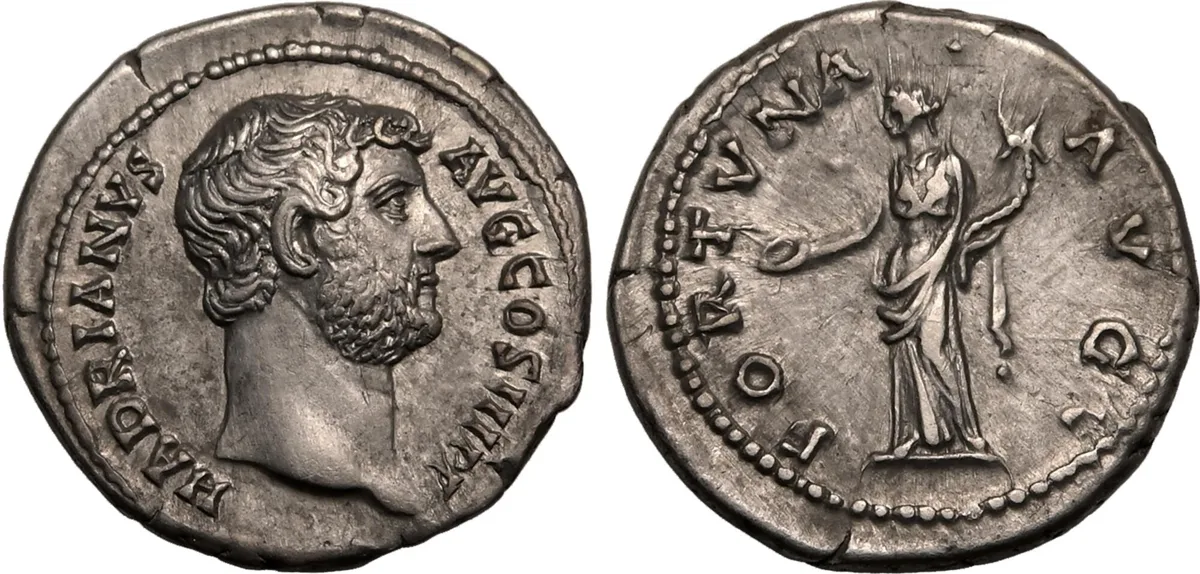 Hadrian, A.D. 117-138. Denarius, Rome, struck A.D. 133-135