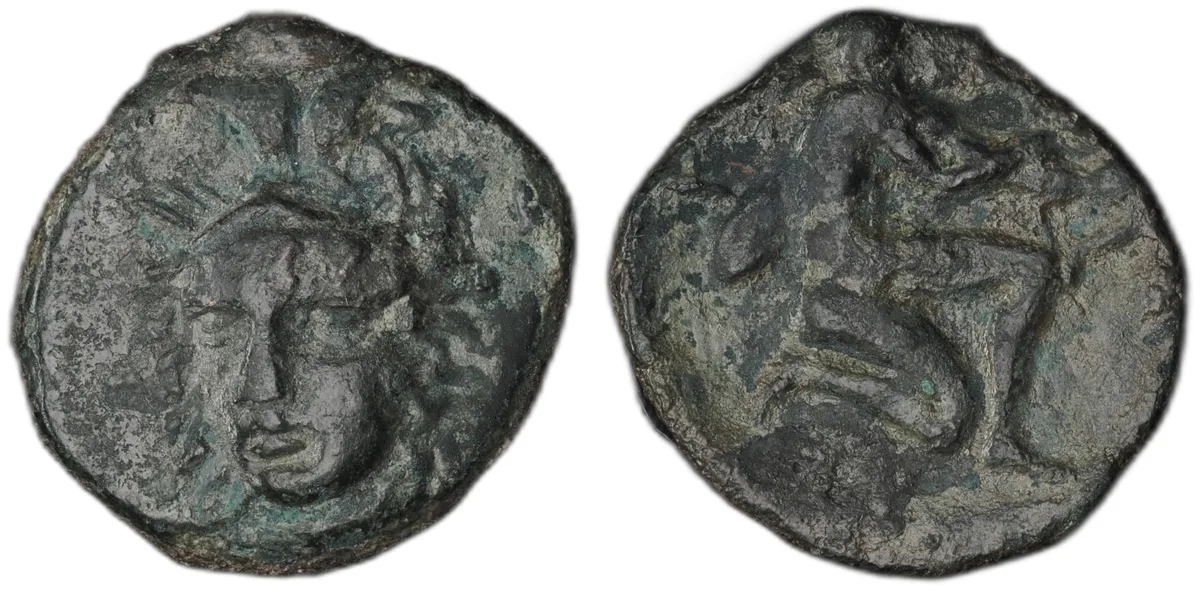 SICILY. Solus, circa 400–350 BC. Æ (15 mm, 1.84 g).