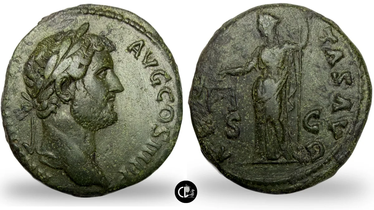 Hadrian. As. Rome mint. Struck circa AD 134-138