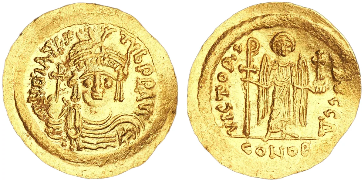 Maurice Tiberius, 582-602. AV Solidus, Constantinople