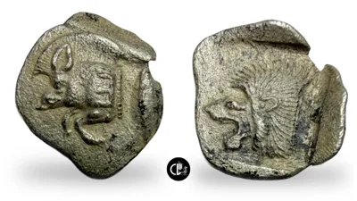MYSIA, Kyzikos. Circa 450-400 BC. AR Obol