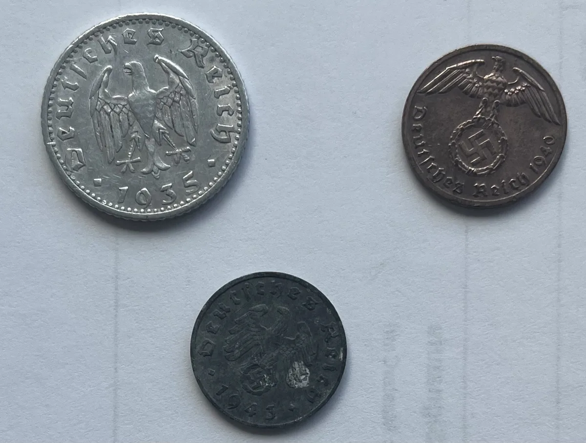 Nazi Germany transition coins ( 1935, 1940, 1943)