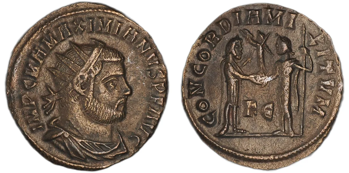 Maximian, AE Radiatus, billon, reign 286-305, minted 284-305