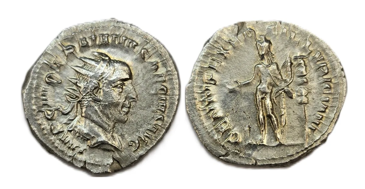 Trajan Decius Silver Antoninianus RIC IV # 16c VF