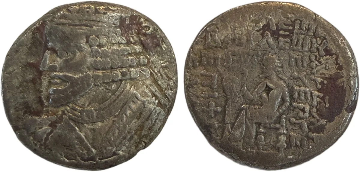 Vologases I. Circa AD 51-78. AR Tetradrachm Kingdom of Parthia