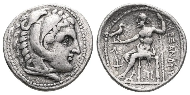 Macedon Alexander III AR Tetradrachm Herakles Zeus Amphipolis 315-294 BC