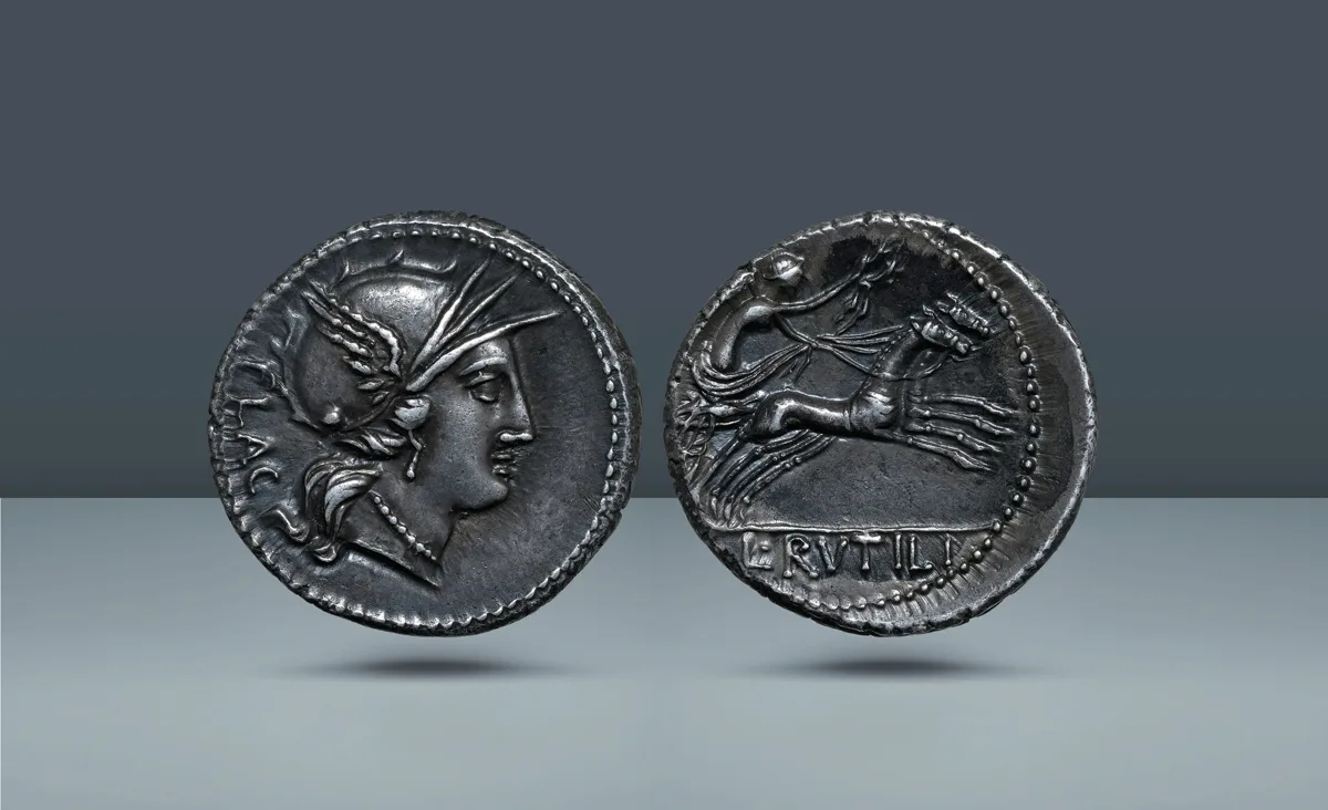 Roman Republic, Italy. L. Rutilius Flaccus, Rome, c. 77 BC