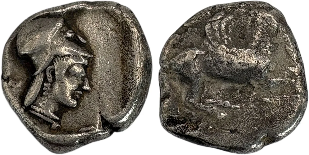 CORINTHIA. Corinth. Circa 450-400 BC. Silver Stater Pegasus