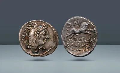 Roman Republic, Italy. L. Thorius Balbus, Rome, c. 105 BC