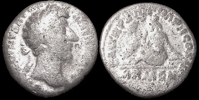 MARCUS AURELIUS as Augustus AD 161-180 (Struck 163-164 AD) AR 16.8mm 2.37gm Denarius, Rome