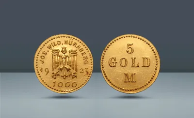 GERMANY, Nürnberg Stadtwappen. Dies by Josef Wild,   Nürnberg, 1923