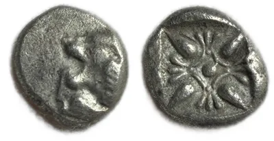 IONIA. Miletos (6th-5th centuries BC). AR Diobol