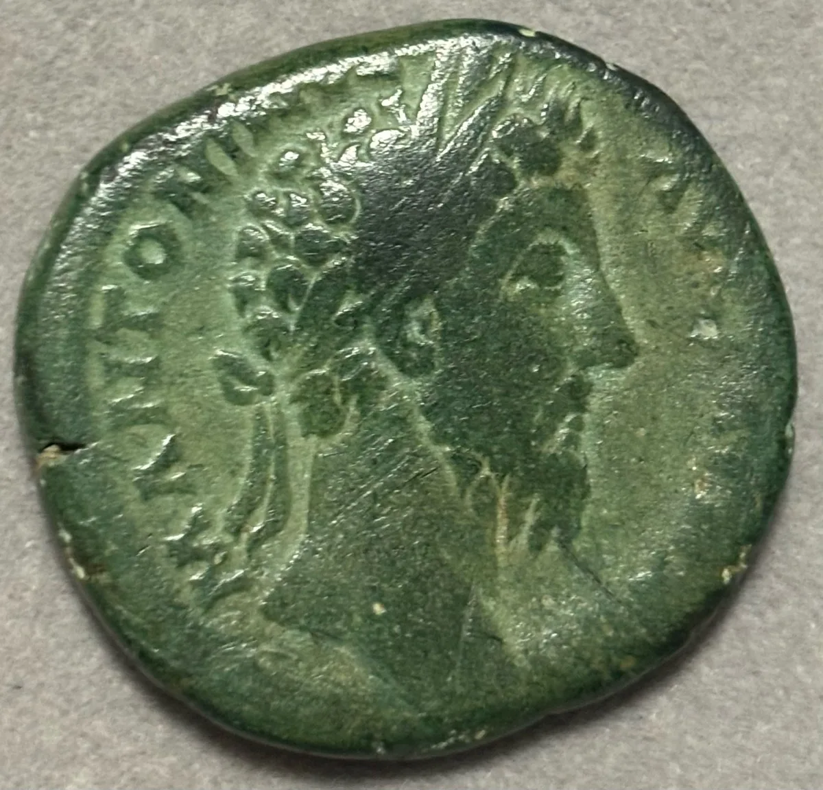 Marcus Aurelius 161-180 AE Sestertius ROME Green Patina