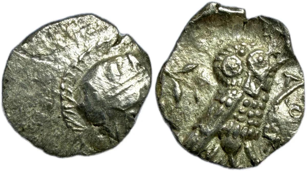 PHILISTIA (PALESTINE), Uncertain mint. AR Obol. c. 400-333 BC.