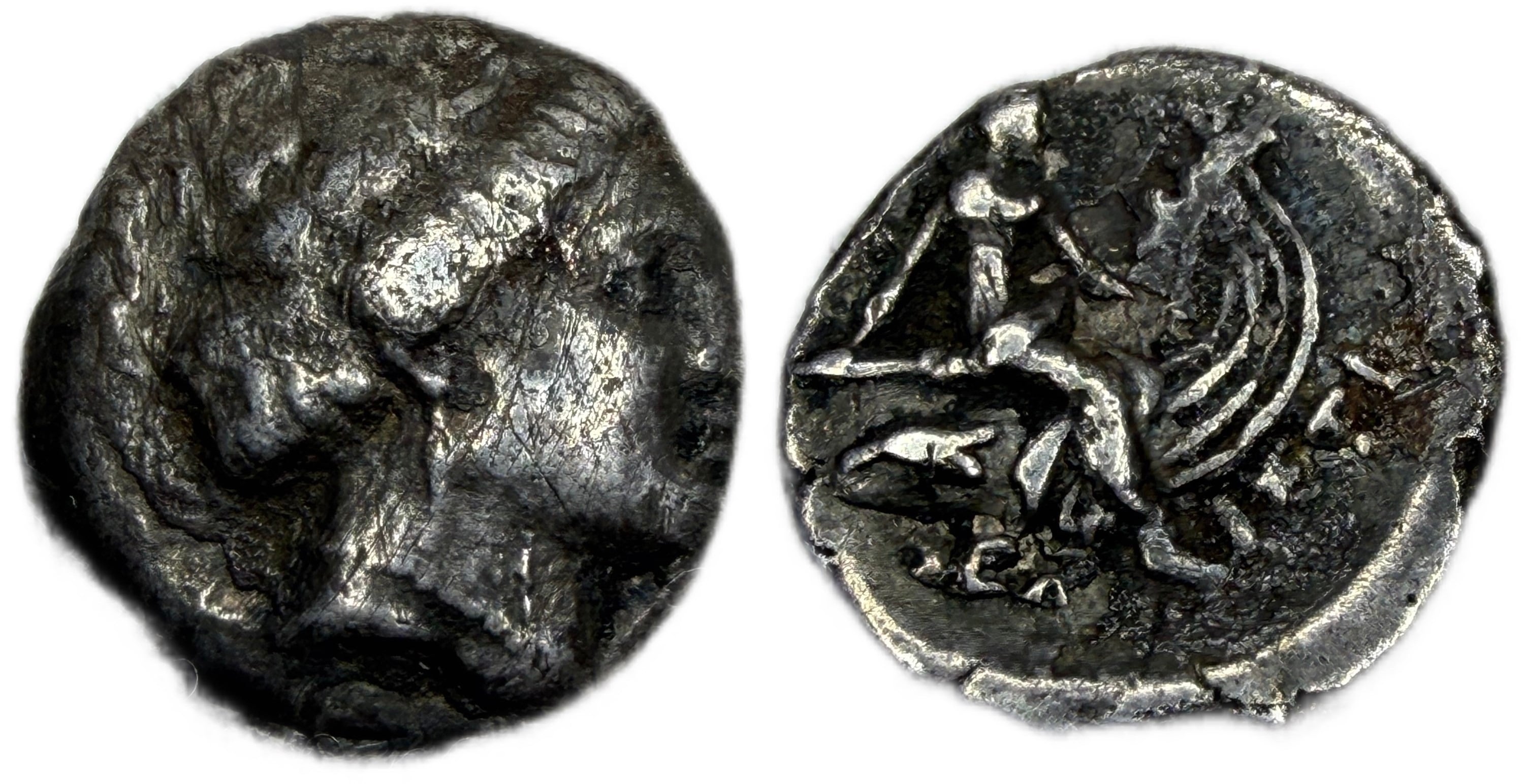 EUBOIA. Histiaia. AR Tetrobol, ca. 3rd-2nd Centuries B.C.