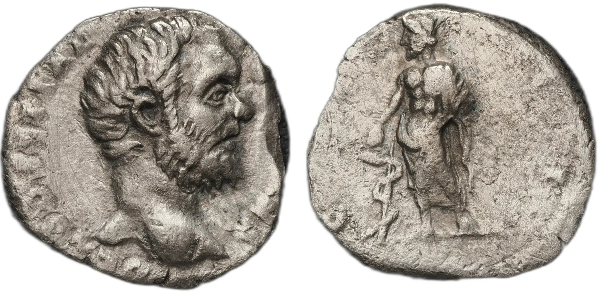 Clodius Albinus, as Caesar, Denarius