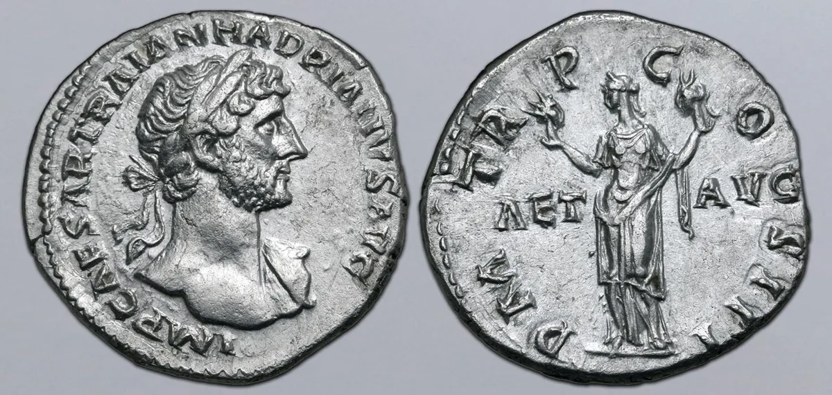 Hadrian, A.D. 117-138. Denarius, Rome, A.D. 119-120