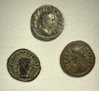 Three antoninianii (Probus, Philip II)