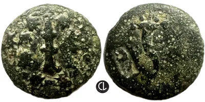 Cilicia, Tarsos (as Antiocheia ad Kydnum), Temp. of Antiochos IV of Syria, AE Circa 175-164 BC - RRR