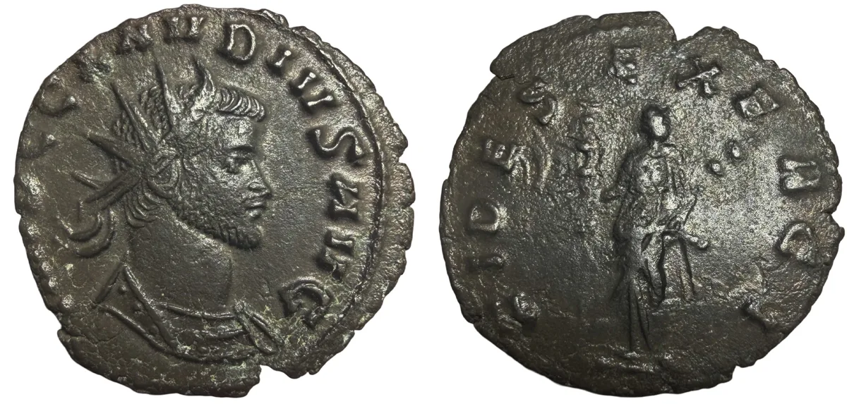 Claudius Gothicus. AD 268-270. BI Antoninianus.