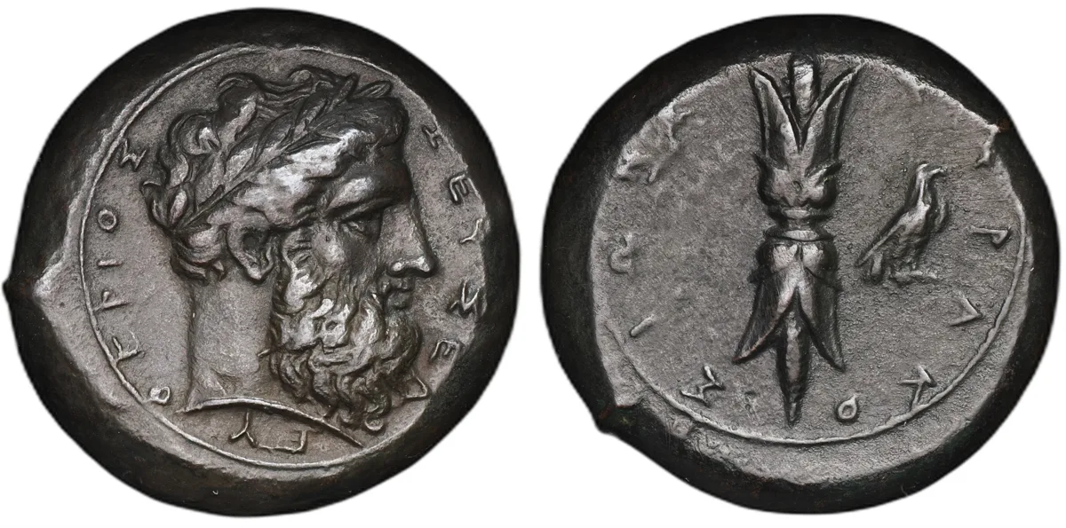 Sicily, Syracuse. Bronze Timoleon