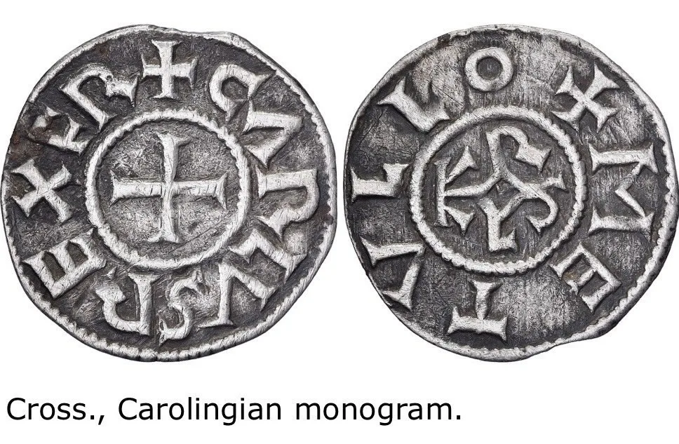 NGC XF ; CHARLEMAGNE ( Father of Europe) Denier