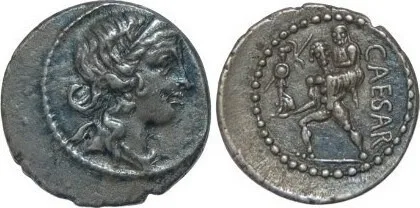 Julius Caesar AR Denarius