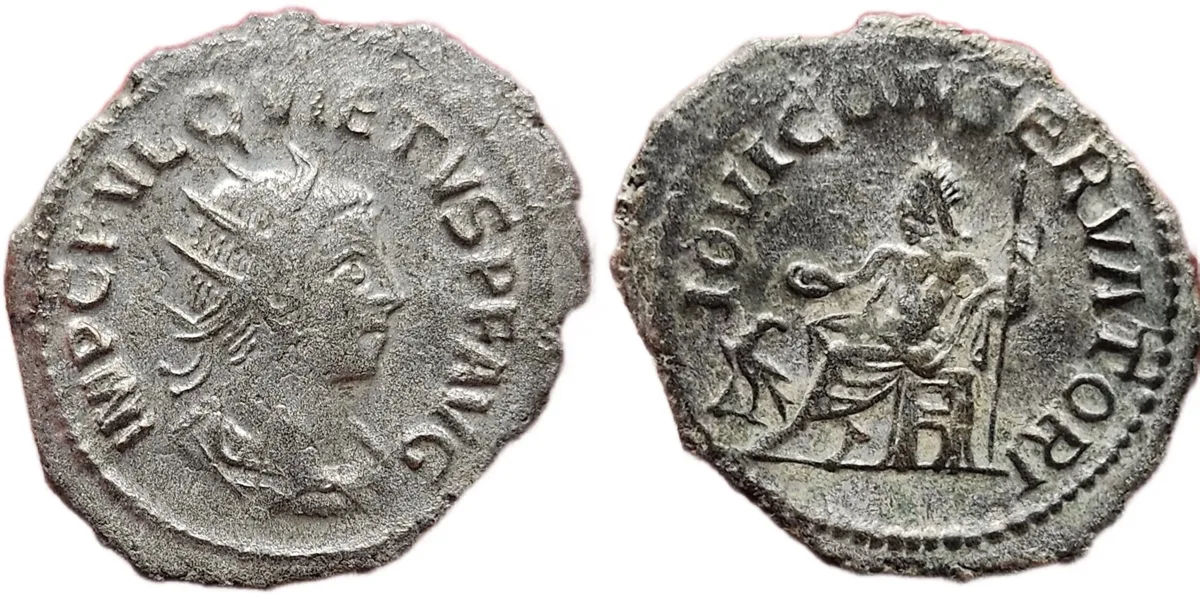 Quietus Billon Antoninianus (260-261 AD) - IOVI CONSERVATORI - Rare Usurper