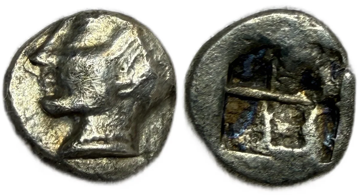 IONIA, Phokaia. Circa 625/0-522 . AR Obol