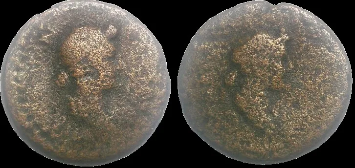 Roman Provincial Mysia Pergamum Livia and Julia, (Struck 10 BC – 2 BC) AE 18.9mm 4.95gm