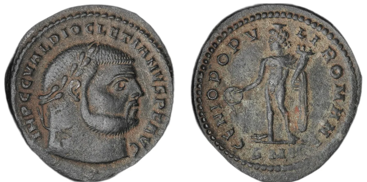 Augustus Diocletian, follis, bronze, reign 284-305, minted 294-295