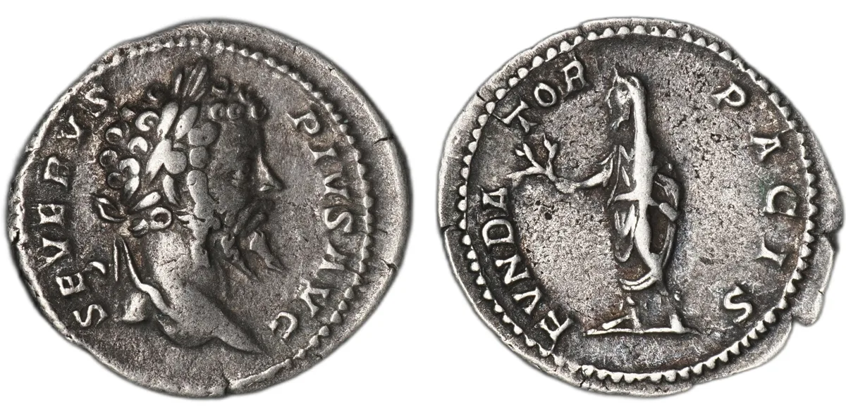 Septimius Severus, denarius, silver, reign 193–211, minted 202–210